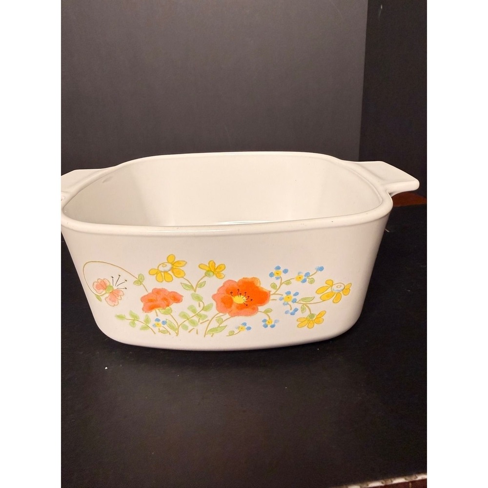 Corning Ware Summer Breeze 1.5 Qt Casserole Dish A-1 1/2-B Floral Vintage